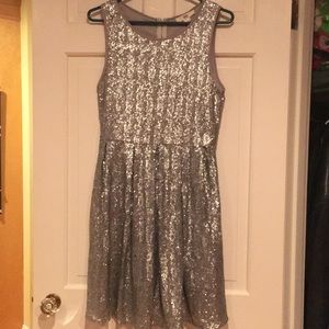 Silver sequined Dress